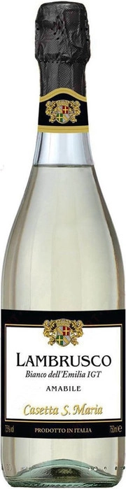 Игристое вино Casetta S. Maria  Lambrusco Bianco dell'Emilia IGT    750 мл