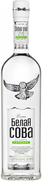 Водка  Белая Сова  Органик 700 мл