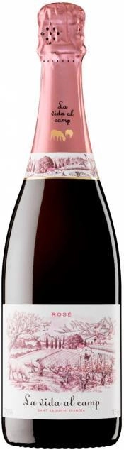 Игристое вино  La Vida al Camp  Cava Brut  Rose  2019 750 мл