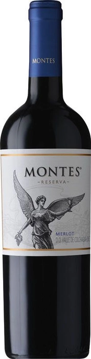 Вино Montes Reserva Merlot Valle de Colchagua DO Монтес Ресерва Мерло 2020 750 мл
