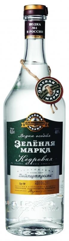 Водка  Зелёная марка кедровая 500 мл