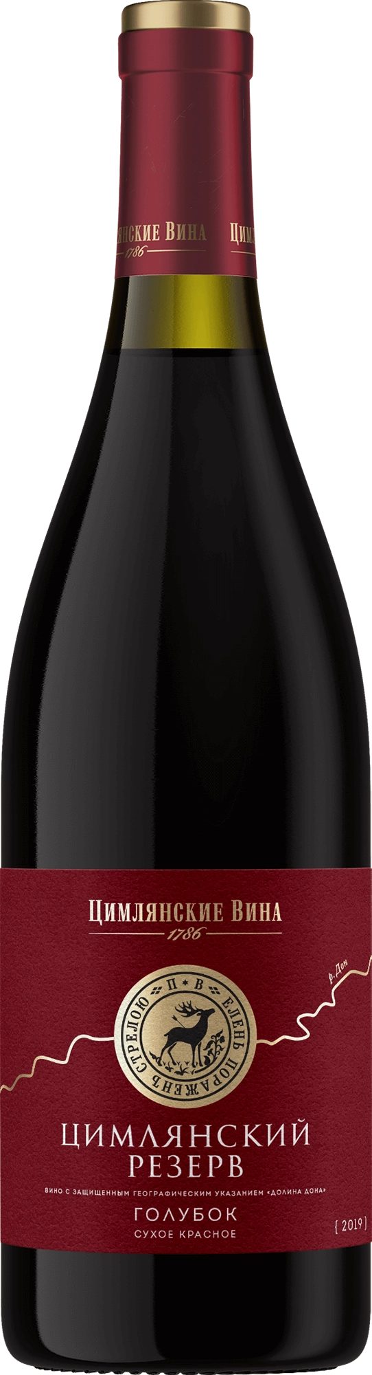 Вино Цимлянский резерв  Голубок сухое красное 750 мл