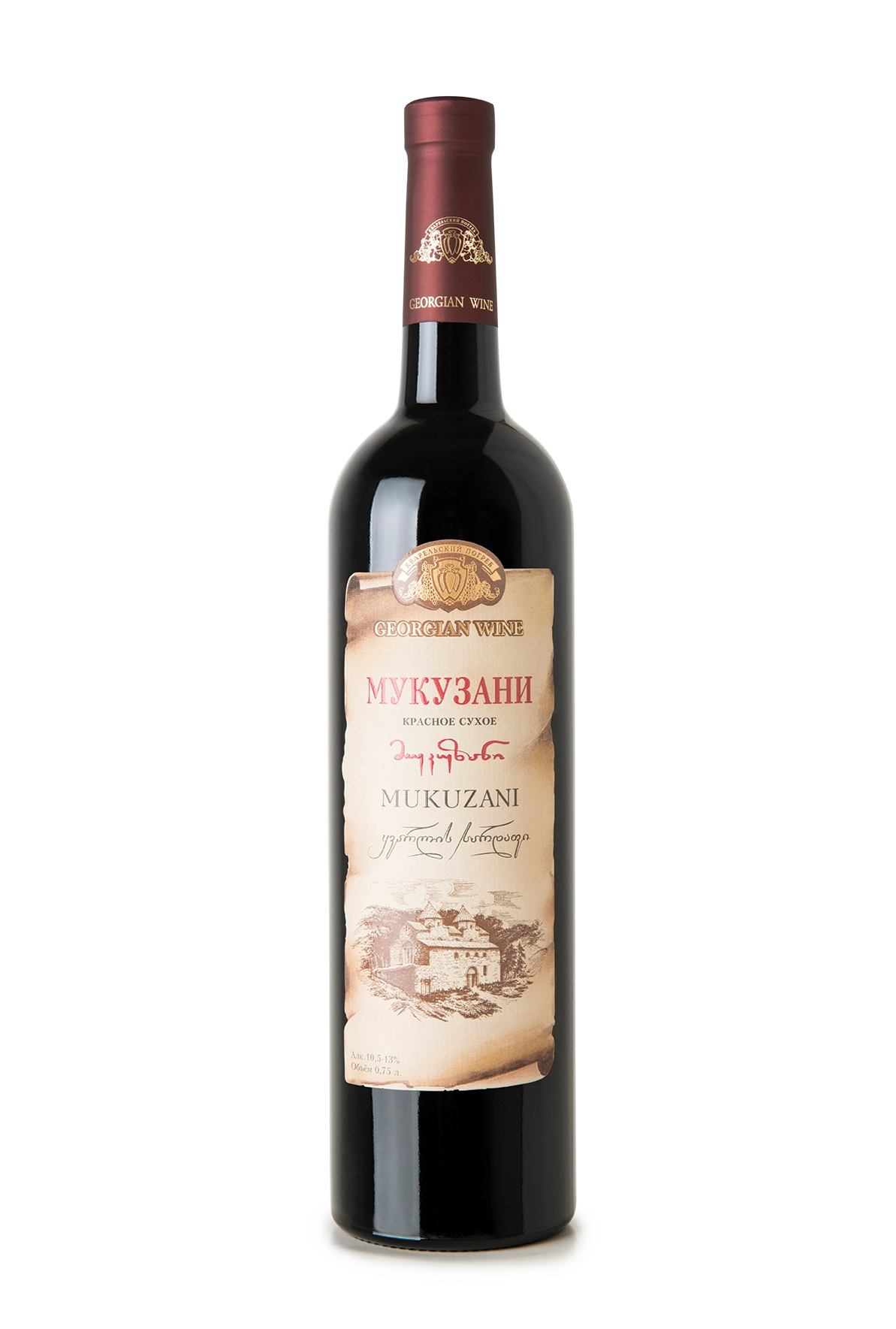 Вино Kindzmarauli Kvareli Georgian Gen  Mukuzani  Киндзмараули Кварели Джорджиан Ген Мукузани  750 мл