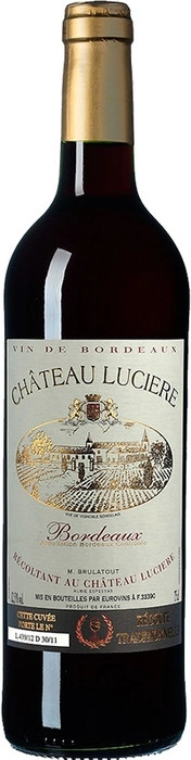 Вино Chateau Luciere Bordeaux AOC    2014 750 мл