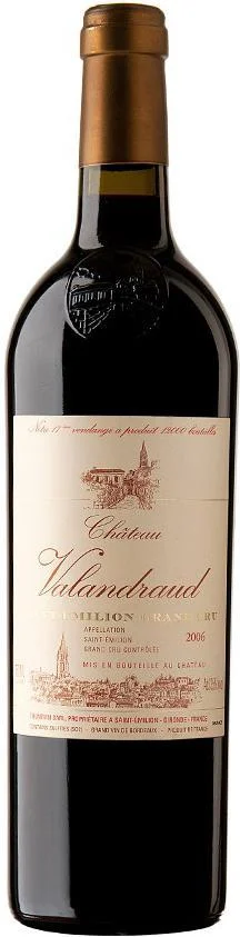 Вино Chateau Valandraud Saint-Emilion Grand Cru AOC  Шато Валандро 2006 750 мл