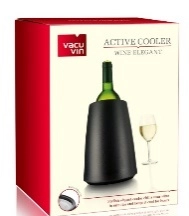 Охладительная рубашка VacuVin RI Wine Cooler Elegant Black для вина емкостью 0,75л, цвет: чёрный