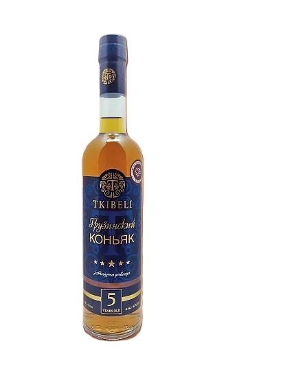Коньяк грузинский Ткибели 5 лет  500 мл