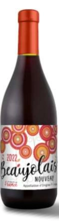 Вино  Beaujolais Nouveau   Божоле Нуво красное сухое  2022 750 мл 12%