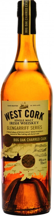 Виски West Cork Glengarriff Series Bog Oak Charred Cask Single Malt Irish Whiskey    700 мл