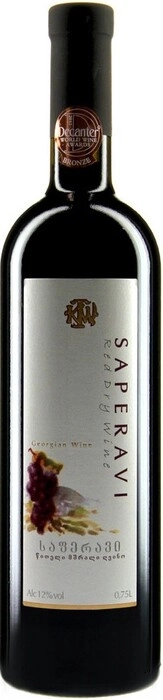 Вино  Саперави Кахетинское традиционное виноделие 2021  750 мл  12%