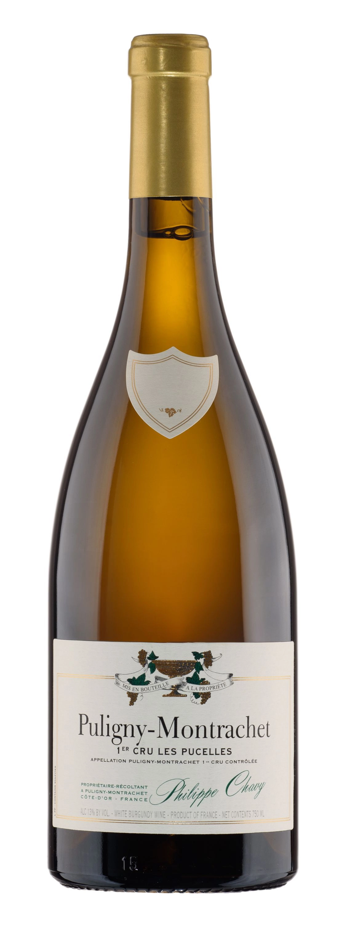 Вино Domaine Philippe Chavy Puligny Montrachet 1er Cru Les Pucelles 2021 750 ml 13%