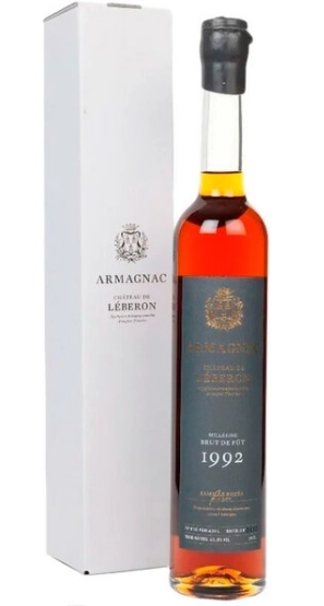 Арманьяк Chateau de Leberon Millesime Brut de Fut gift box 43,8%  1992  500 мл