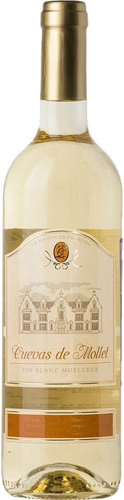 Вино  Cuevas de Mollet  Blanc Moelleux  Кювэ де Молле Белое Полусладкое 750 мл