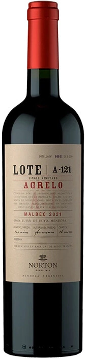 Вино   Norton  Lote   Agrelo A-121   2021  750 мл 15%