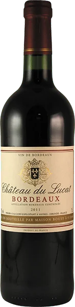 Вино Chateau Du Lucat Bordeaux AOC rouge sec Шато Дю Люкат   Бордо АОС красное, сухое 750 мл