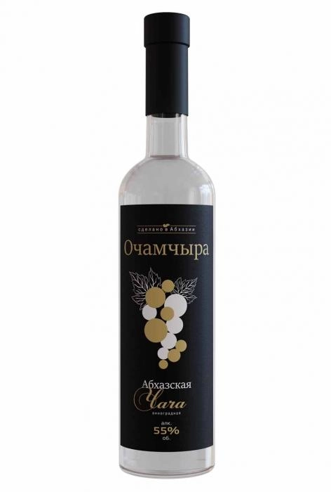 Виноградная водка Чача Абхазская "ОЧАМЧЫРА"  алк.55% 0,5