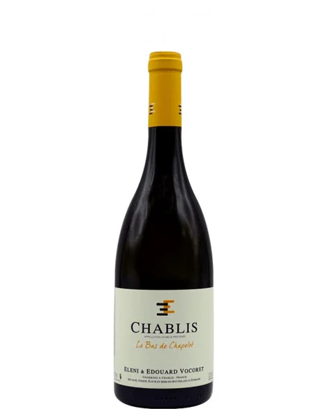 Вино Domaine Eleni et Edouard Vocoret Chablis Le Bas de Chapelot  2023  750 мл