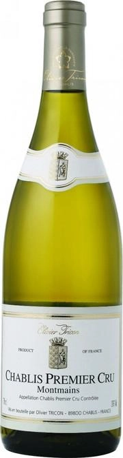 Вино Olivier Tricon Chablis Premier Cru Montmains АОС Ольвье Трикон Шабли Премьер Крю Монмэйн АОС 2021 750 мл