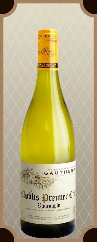 Вино Domaine Gautheron Chablis Premier Cru Vaucoupin AOC  Домэн Готрон Шабли Премье Крю Вокупен 2015 750 мл