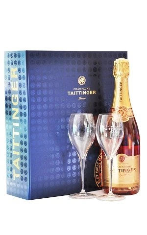 Шампанское Prestige Rose Brut  with 2 Glasses  gift box  750 мл