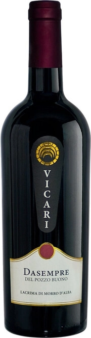 Вино Vicari Dasempre del Pozzo Buono Lacrima di Morro D'Alba DOC Викари Дасемпре дель Поццо Буоно Лакрима ди Моро д'Альба DOC 2016 750 мл