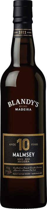 Вино крепленое  Blandy's Malmsey Rich 10 Years Old  Бленди'с Малмзи Рич 10 лет  500 мл