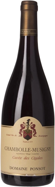 Вино Domaine Ponsot  Chambolle-Musigny Cuvée des Cigales  2014 750 мл