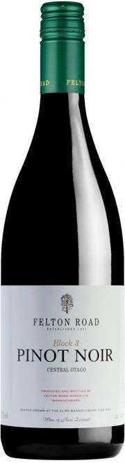 Вино Felton Road Block 3 Pinot Noir   2020 750 мл