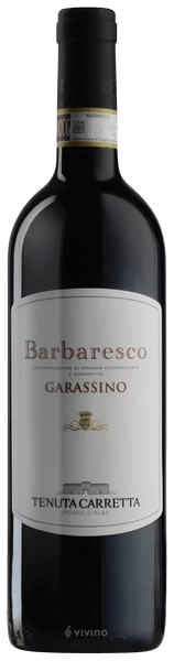 Вино Tenuta Carretta  Garassino Barbaresco Тенута Карретта  Гарассино Барбареско 2020 750 мл