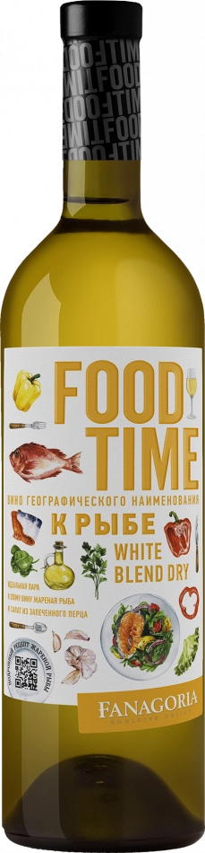 Вино Фанагория Food Time белое сухое 750 мл