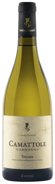 Вино  Cantina Gentili  Camattole Chardonnay  Toscana IGT  2022 750 мл  13%