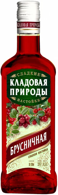 Настойка сладкая Альфа Люкс Кладовая Природы Брусничная  500 мл