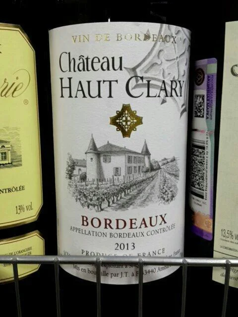 Вино Chateau Haut Clary, Bordeaux, 2013/Шато О-Кларио, Бордо 2013 750 мл