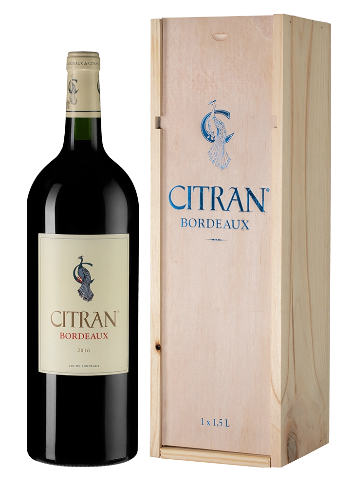 Вино Le Bordeaux de Citran Rouge Bordeaux AOC gift in box  Ле Бордо де Ситран Руж в подарочной упаковке 2020 750 мл