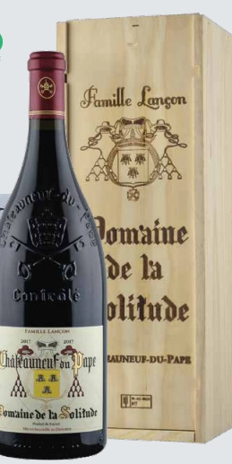 Вино Domaine de la Solitude  Châteauneuf-du-Pape Tradition wooden box  2017 1500 мл