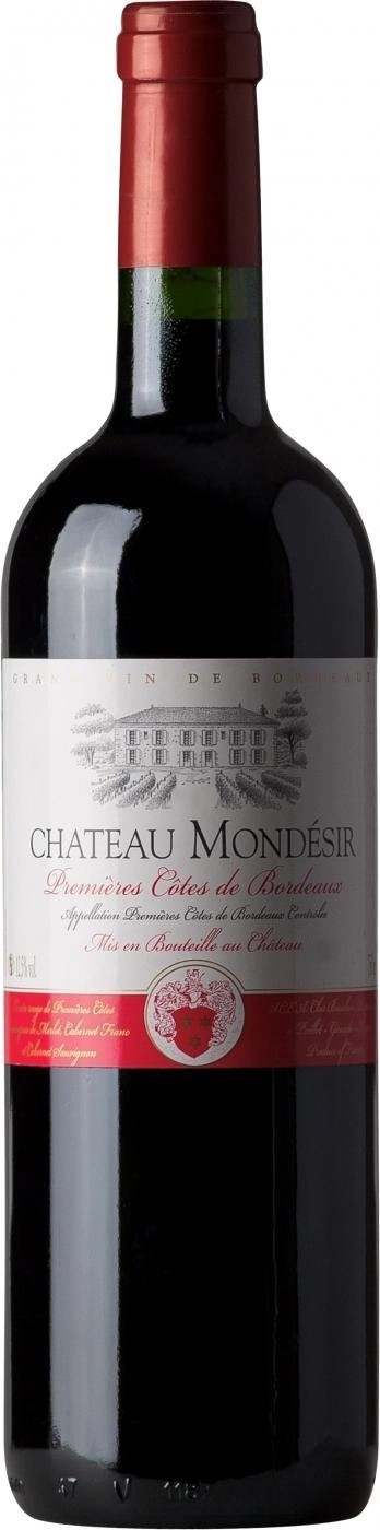 Вино Chateau Mondesir, Premieres Cotes de Bordeaux AOC,Премьер Кот де Бордо AOC, 2009, 0.75 л