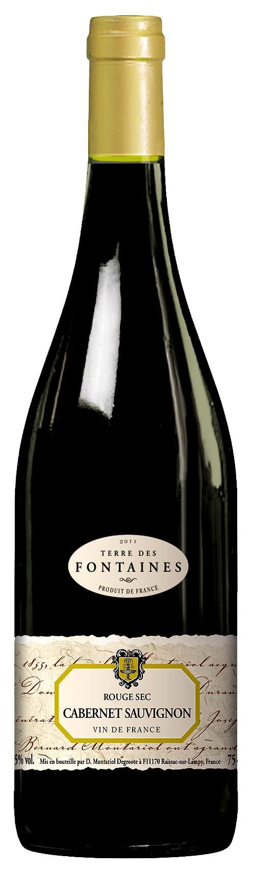 Вино DOMAINES MONTARIOL DEGROOTE  TERRE DES FONTAINES CABERNET SAUVIGNON 0,75