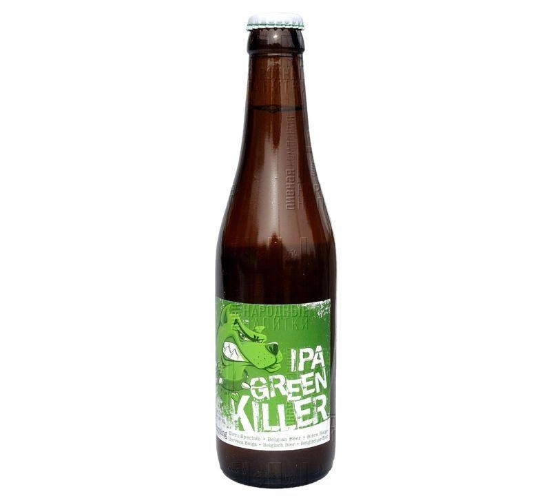 Пиво De Silly Green Killer IPA/Де Силли "Грин Киллер ИПА" 330 мл