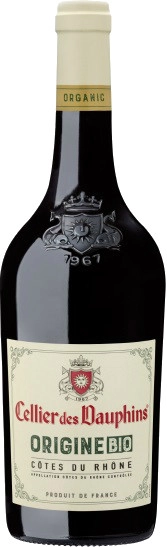 Вино о Cellier des Dauphins Origine Bio Rouge Cotes du Rhone AOC  Сельер де Дофин Ориджин Био Руж 2018 750 мл