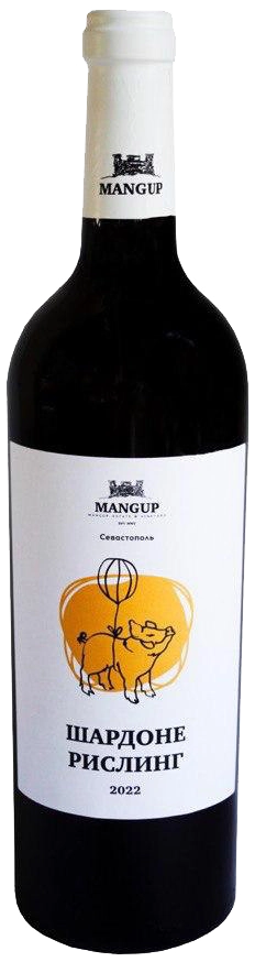 Вино Усадьба Мангуп  Рислинг Шардоне  сухое  2022 750 мл  13%