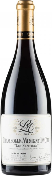 Вино Lucien Le Moine Chambolle-Musigny 1er Cru Les Sentiers AOC Люсьен Ле Муан Шамболь-Мюзиньи Премье Крю Ле Сантьер 2018 750 мл