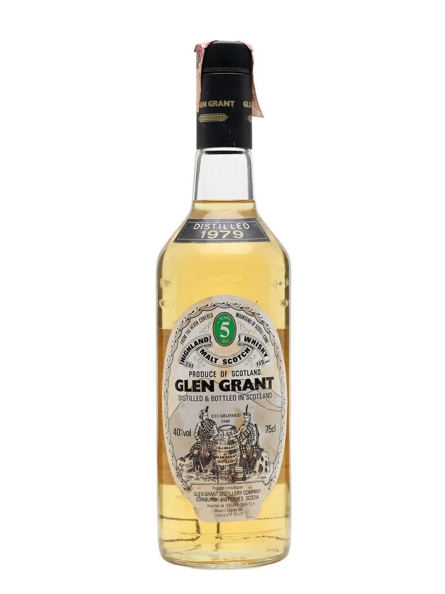 Виски Glen Grant, Глен Грант, 1979, botlled for Seagram 40% 75cl. black cup