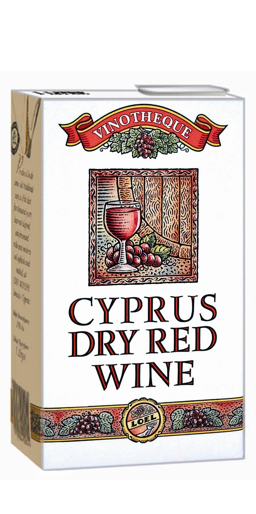 Вино  Loel Vinotheque Cyprus Dry Red Tetra Pak  1000 мл  12%