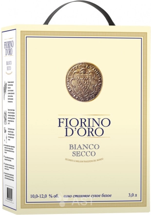 Вино Fiorino D'ORO Bianco Secco white  3000 мл