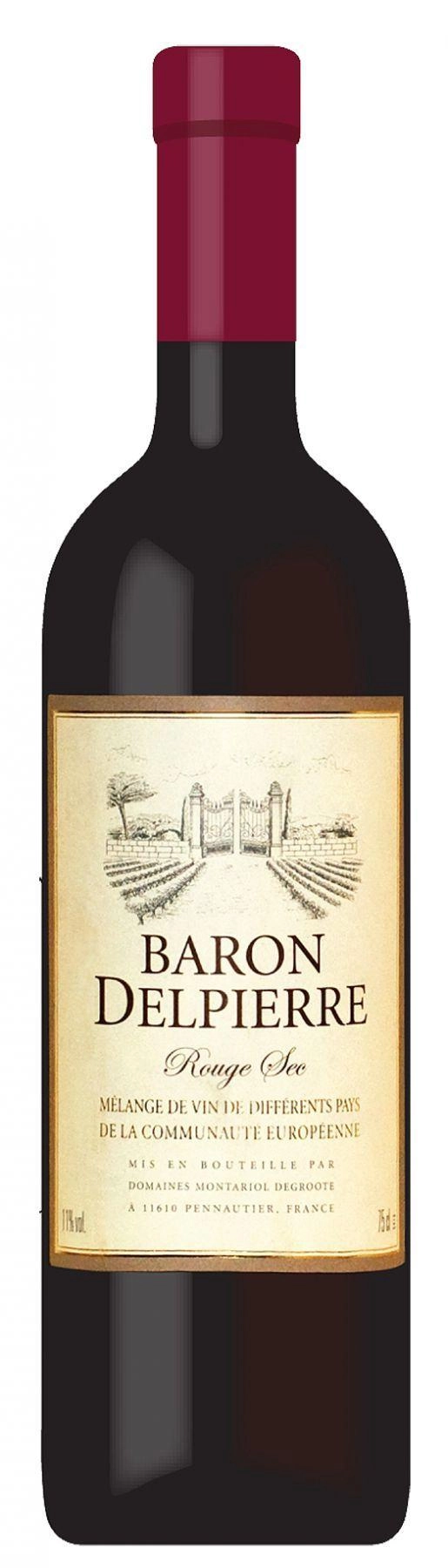 Вино DOMAINES MONTARIOL DEGROOTE  BARON DELPIERRE Rouge Sec red dry  0,75
