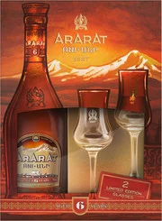 Коньяк Ararat Ani  Ани 6 лет 700 мл в  п/уп  + 2 бокала