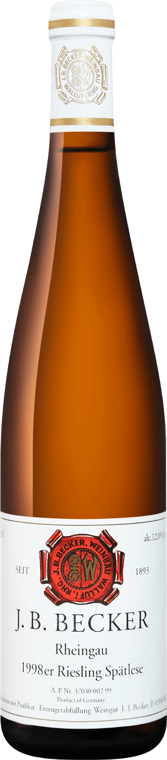 Вино Riesling Spatlese Rheingau J.B.Becker  Рислинг Шпэтлезе Рейнгау Дж.Б.Беккер  1998 750 мл