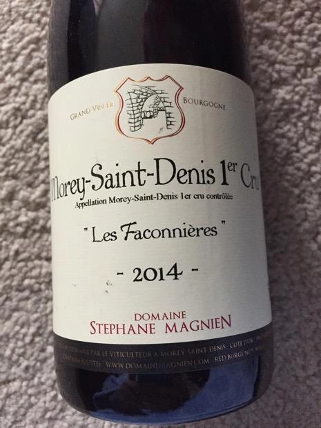 Вино Domaine Stephane Magnien  Morey-Saint-Denis Premier Cru Les Faconnieres    2014  750 мл 13,5%