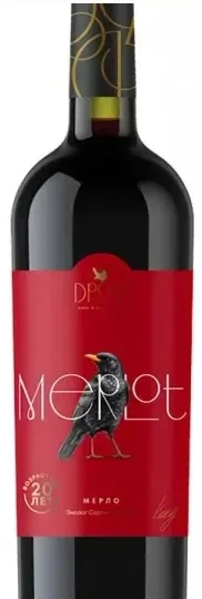 Вино  Дрозд   Мерло  2024 750 мл  13%