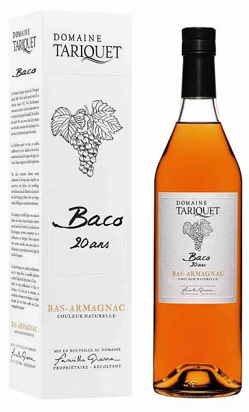 Арманьяк Domaine Tariquet Baco Bas-Armagnac AOC 20 ans gift box  700 мл